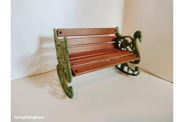 Wood/cast iron dolls bench