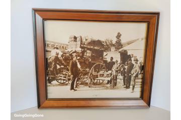 Framed historical NZ photograph