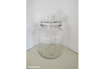 Extra large glass canister