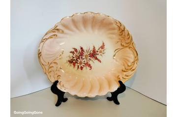 Antique Carl Teichert oval bowl