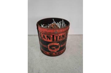 Vintage Tin full of New Nails
