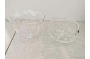 2 Lead Crystal Dish's
