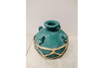 Teal Pottery Planter
