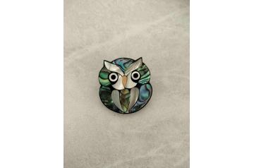 Vintage Paua & MOP Brooch