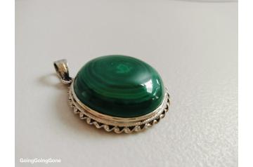 925 malachite pendant