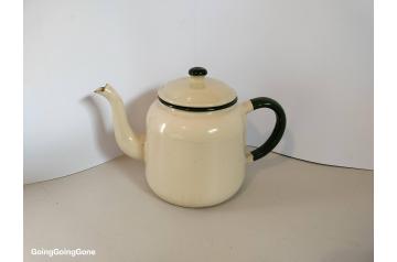 Vintage enamelware teapot