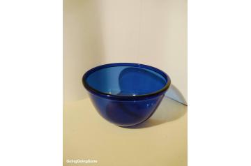 Arcoroc blue glass bowl