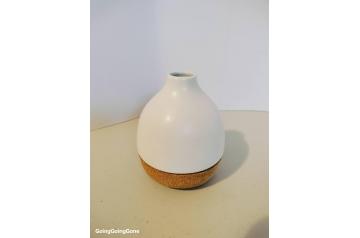 Ceramic and cork vase