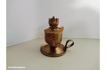 Miniature copper finger lamp