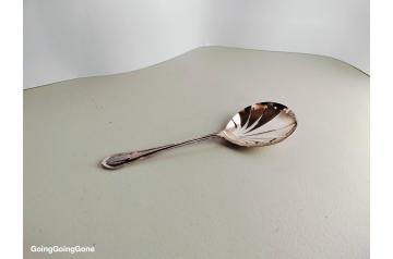 Silver plated serving spoon