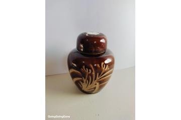 Vintage sgraffito ginger jar