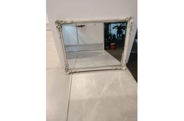 Vintage White Washed Mirror