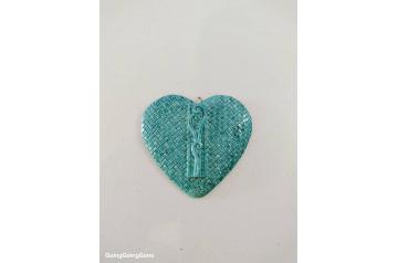 Koru heart wall hanging