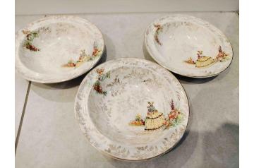 3 Vintage Bewley Plates
