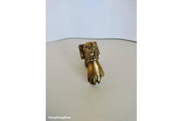 Antique brass door knocker