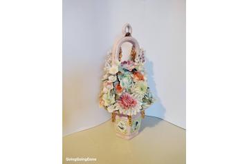 Antique Capodimonte-style floral bouquet