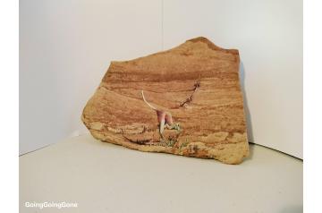 Sandstone slab painting