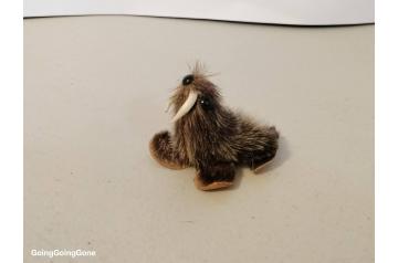 Miniature fur walrus figurine