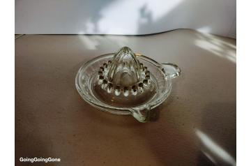 Vintage glass citrus juicer