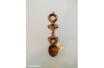 Welsh wooden love spoon